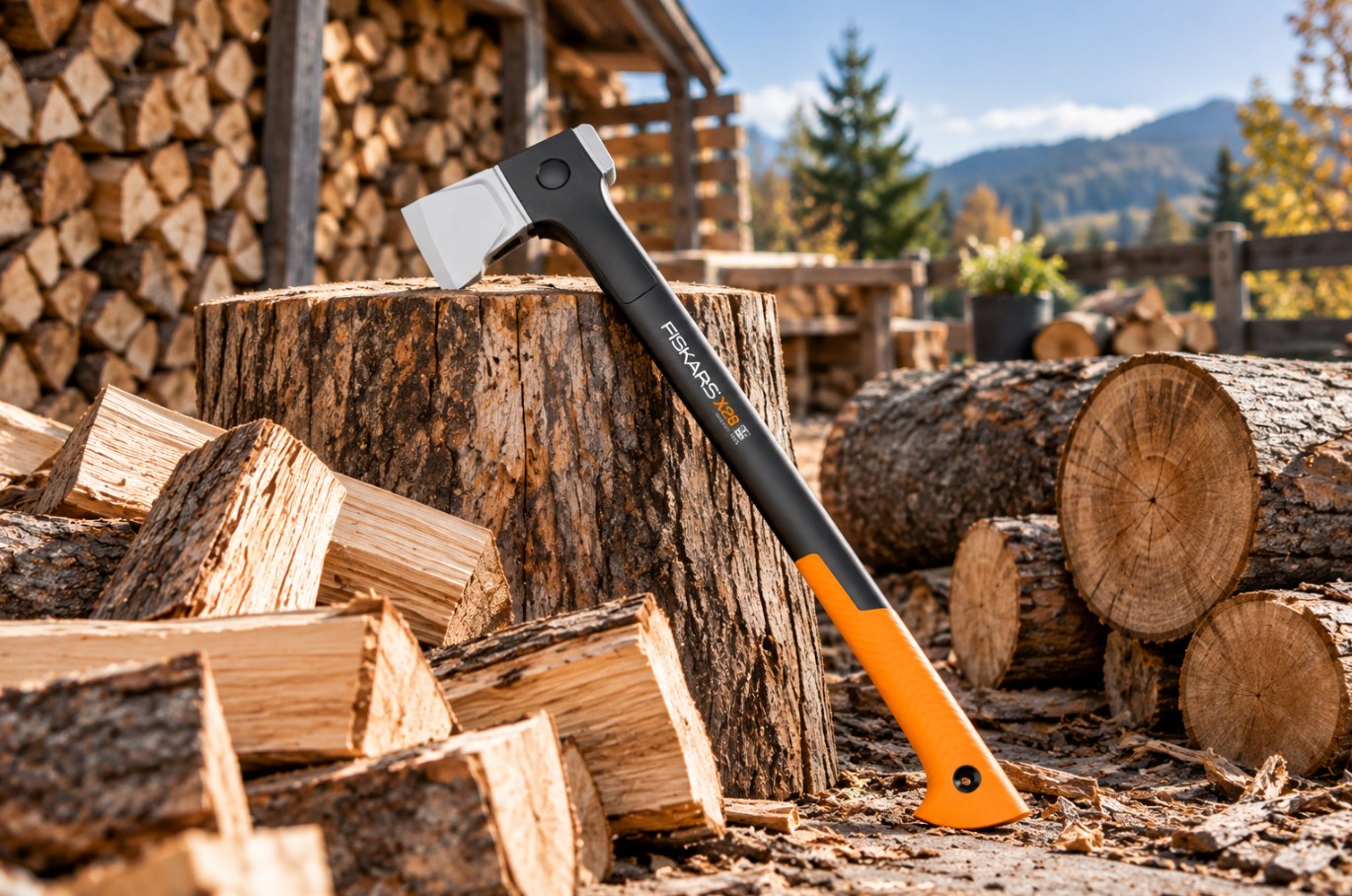 Siekiera rozłupująca Fiskars X28 M 71 cm – do polan 20–30 cm